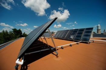 Solar panels and wind turbines at many of the School District of Fort Atkinson schools have also helped lower costs.
