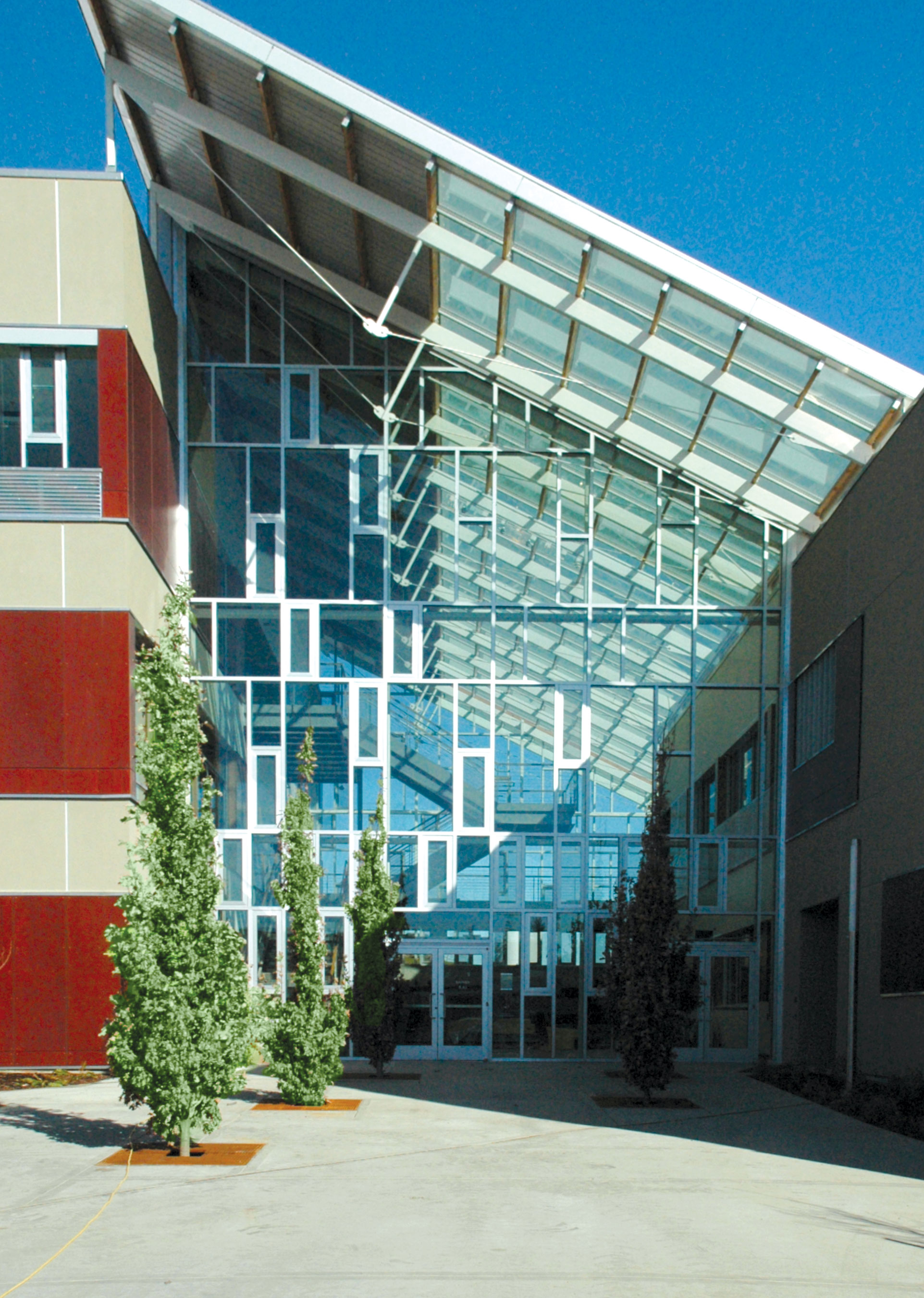 Lacey Glass Rainier Buildings at Pierce College