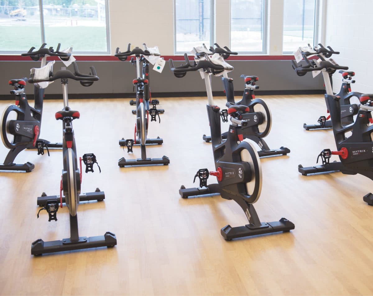 UW-River Falls Falcon Center Fitness Action Floors sustainable flooring solutions