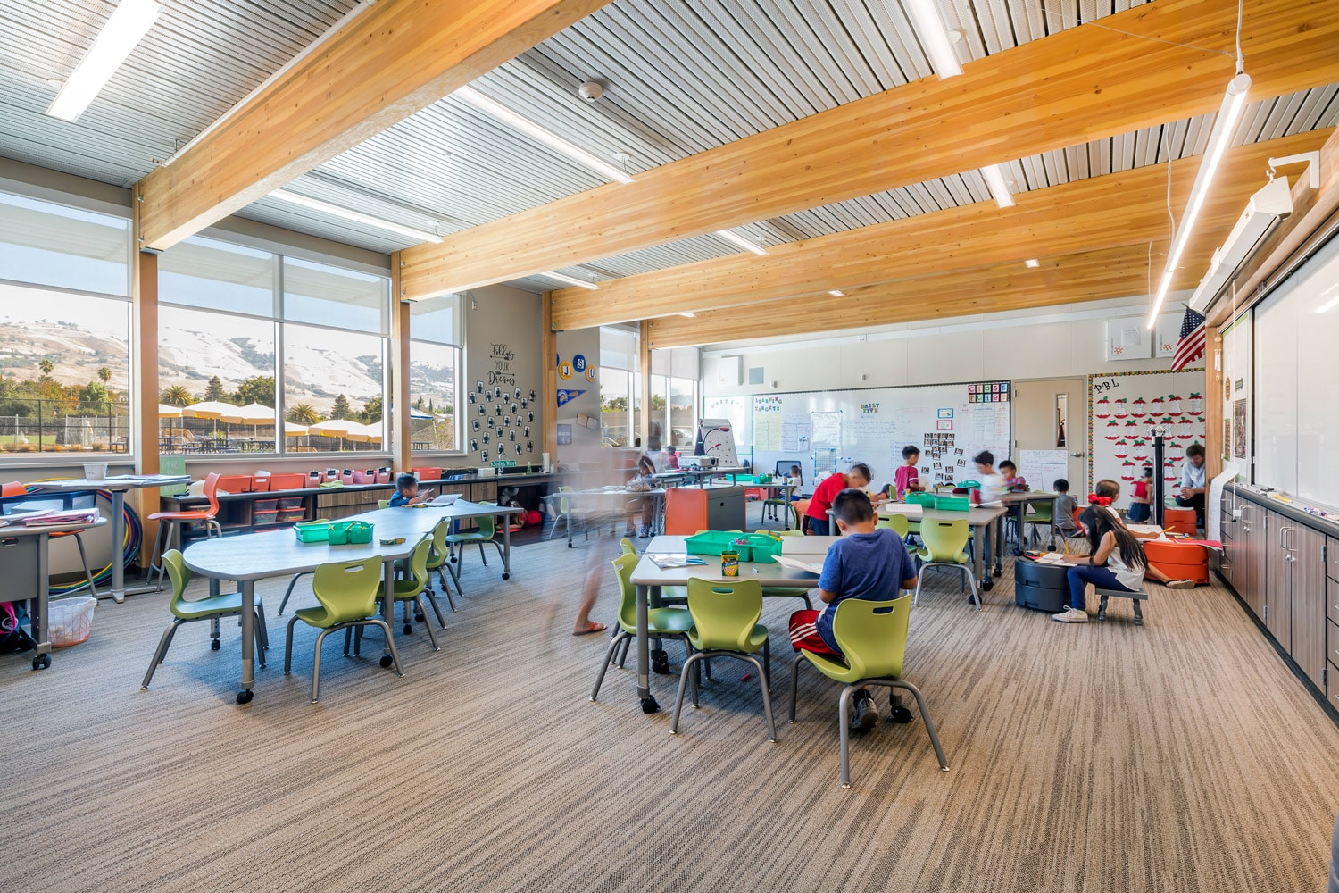 Acoustical Steel Decks Elevate Open School Design
