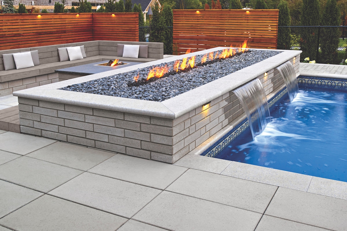 Techo-Bloc Permeable Pavers outdoor oasis