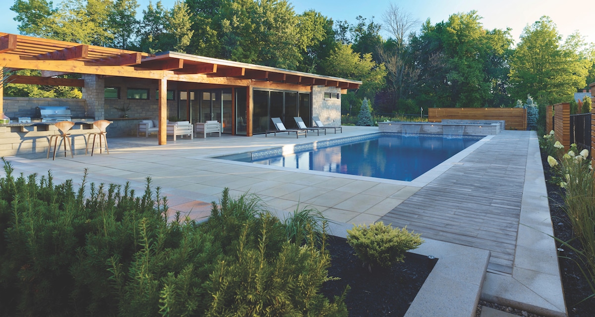 Techo-Bloc Permeable Pavers outdoor oasis