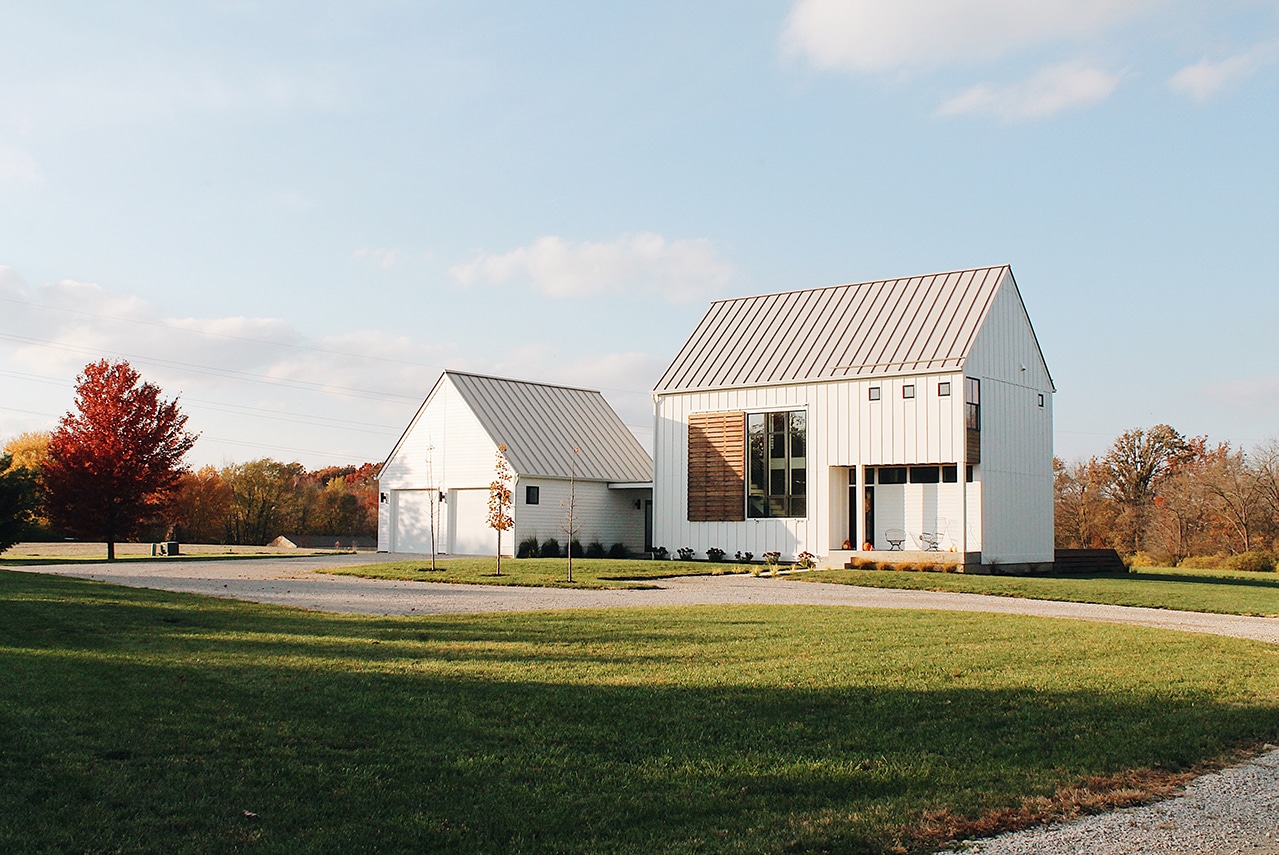 The Nixon Road Modern Farmhouse in Rural Indiana is an Energy-Efficient Charmer