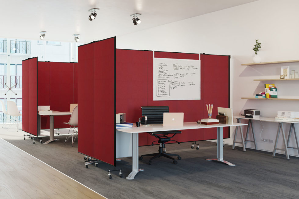 Portable Room Dividers in Multiple Styles Make Flexible Offices