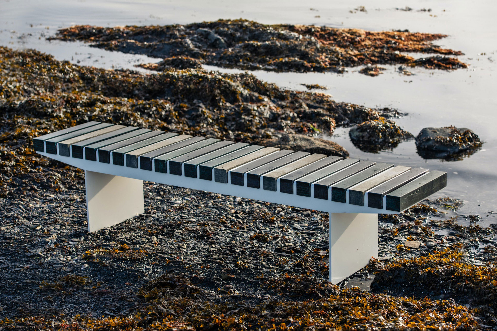 How Vestre is Saving the Ocean with This Bench Made from Marine Plastic