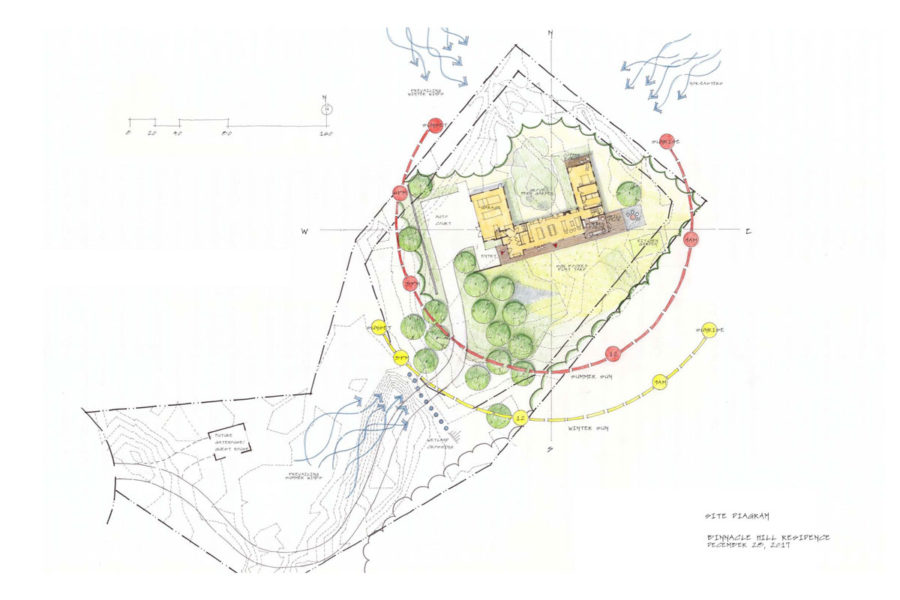 whitten architects binnacle hill residence floor plan
