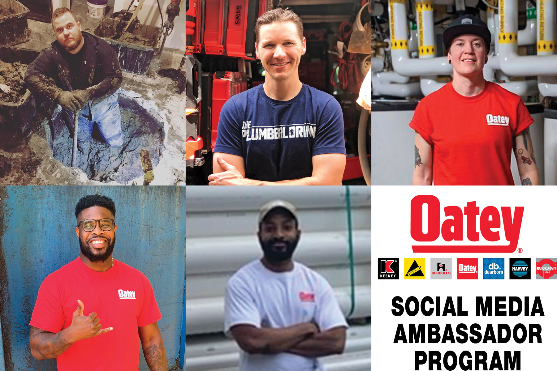 Oatey Co. Launches Social Media Ambassador Program, a Partnership with Influential Plumbing Professionals and Brand Loyalists