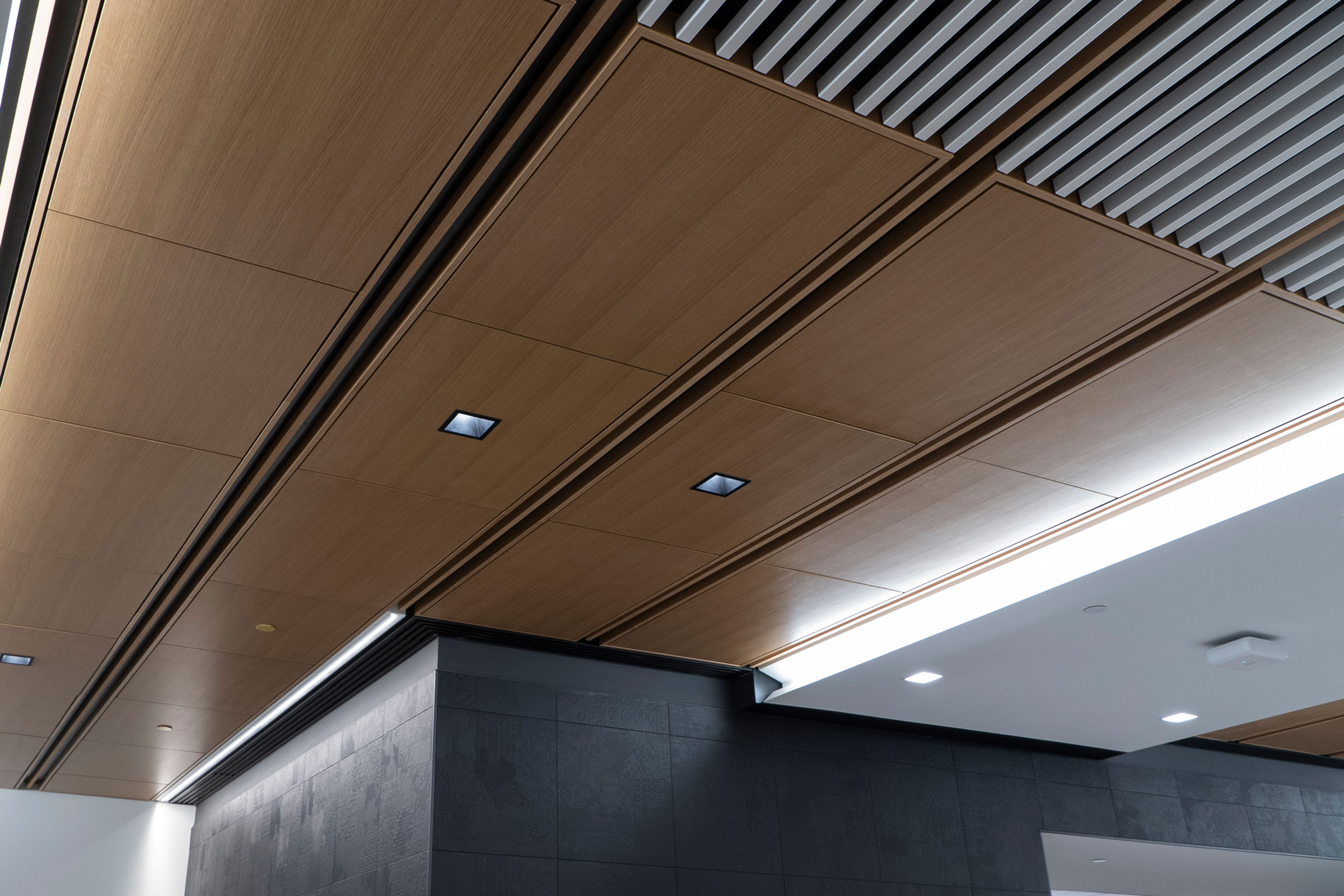 Office Building Amenities microperf_Ceiling_Cafe_3280