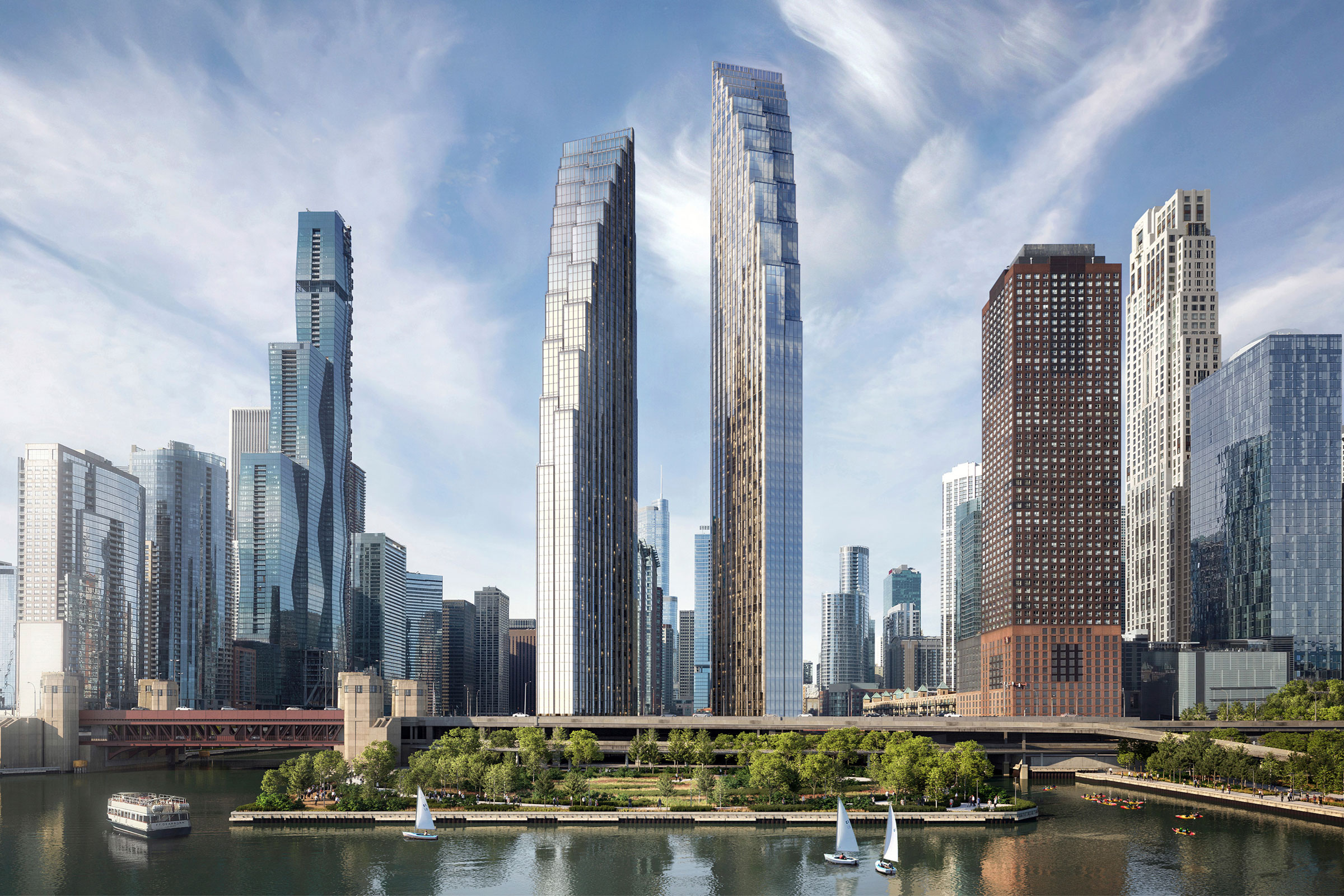 SOM is Filling a Void with Flexible Skyscraper Design at 400 Lake Shore