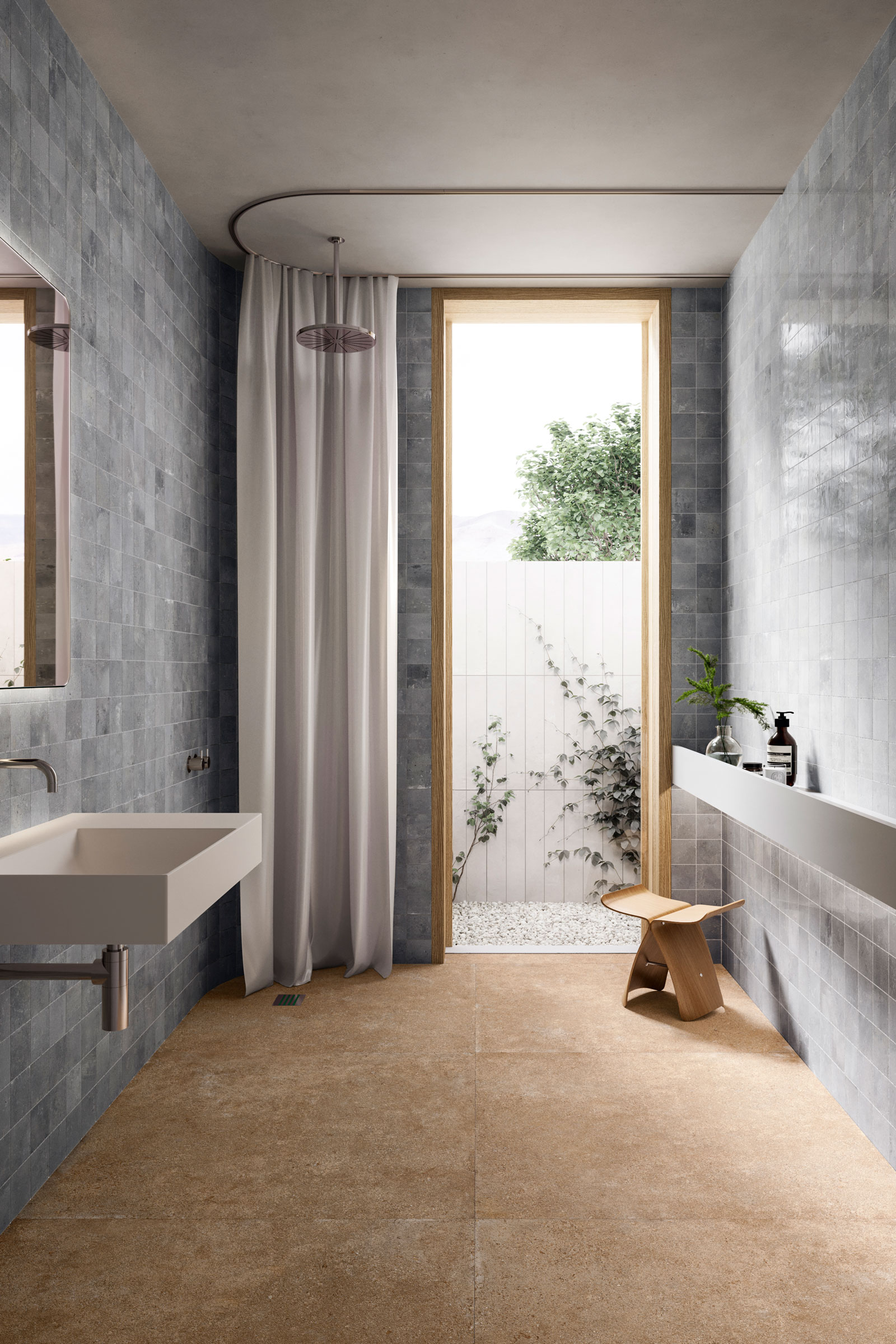 coverings-2024-CSA_PIXEL_Artic-Luc-Duo-Back-Caramel9090-Duo-Front-Cement1060_bathroom