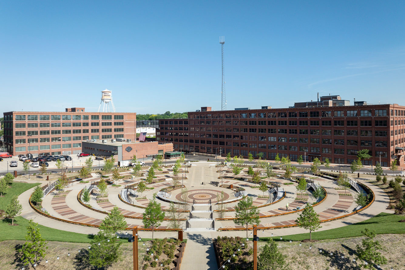 Harley-Davidson Revs Up Sustainable Campus in Milwaukee with Davidson Park