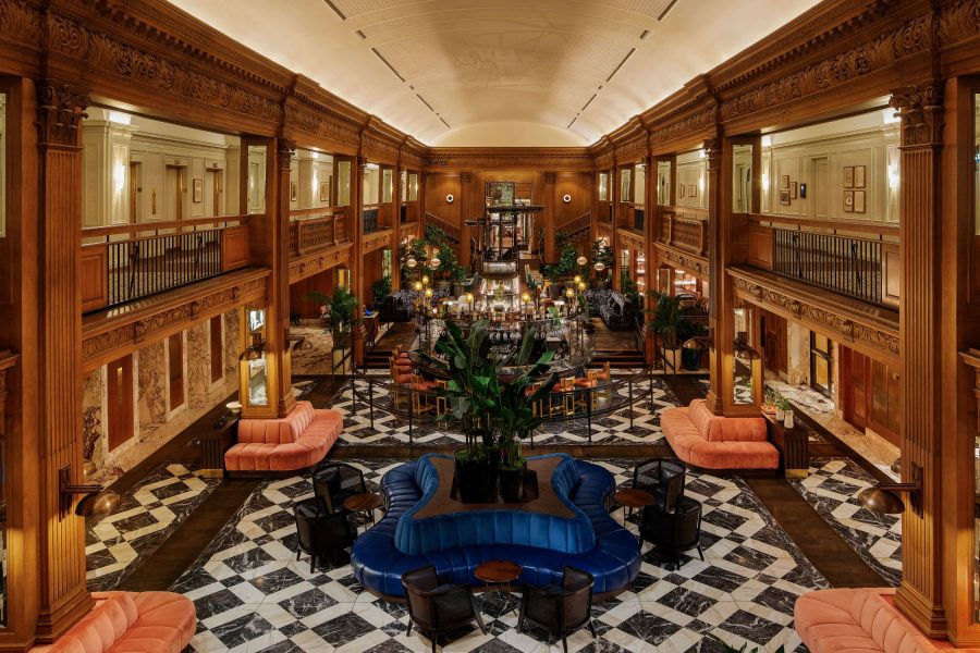 Fairmont Olympic Hotel preservation lobby