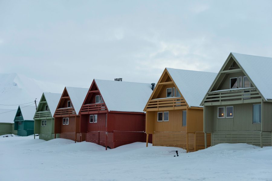 climate change svalbard houses