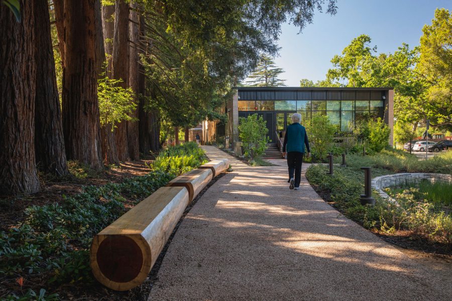 Decarbonizing Landscape Architecture atherton civic center library by david lloyd