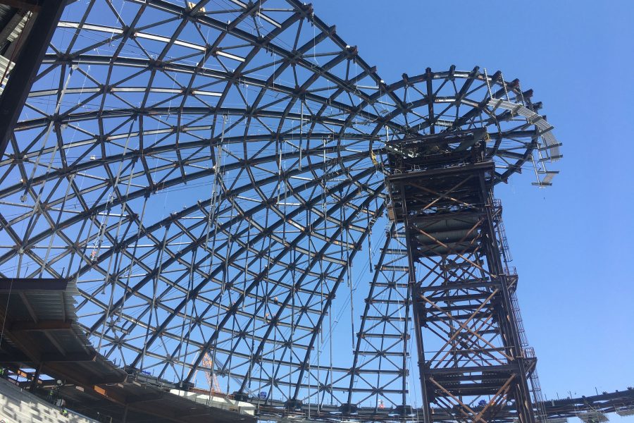the sphere construction structural steel