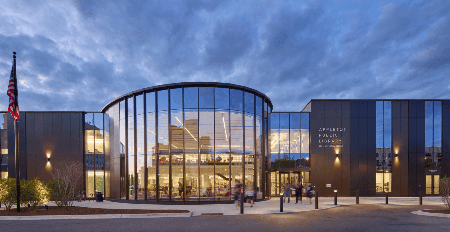 Appleton Public Library Design overall facade