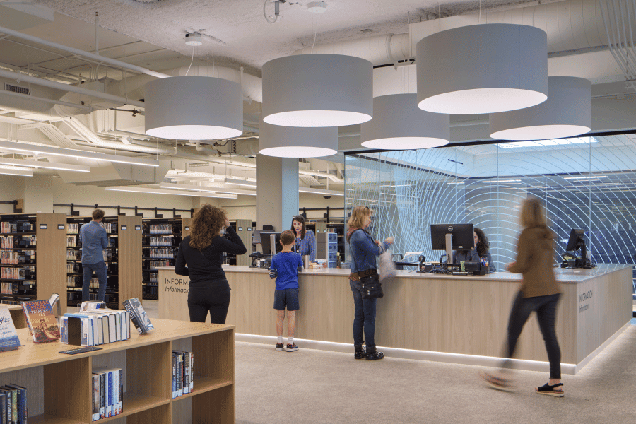 Appleton Public Library Design info desk