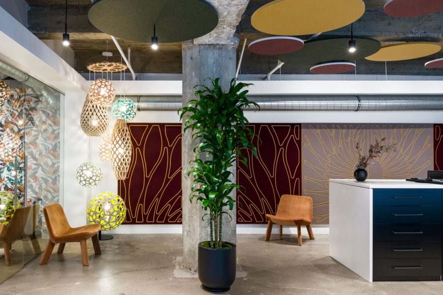 closing the loop acoustic design autex LA showroom