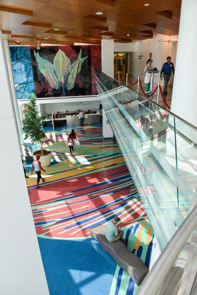 sherwin-williams-Hospitals-San-Francisco-Terrazzo-above-lobby