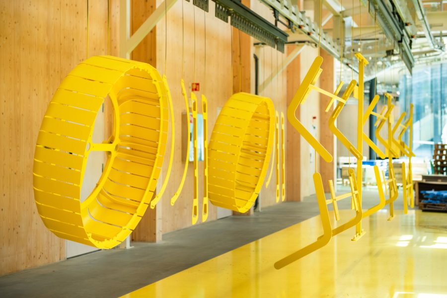 vestre manufacturing inside the plant