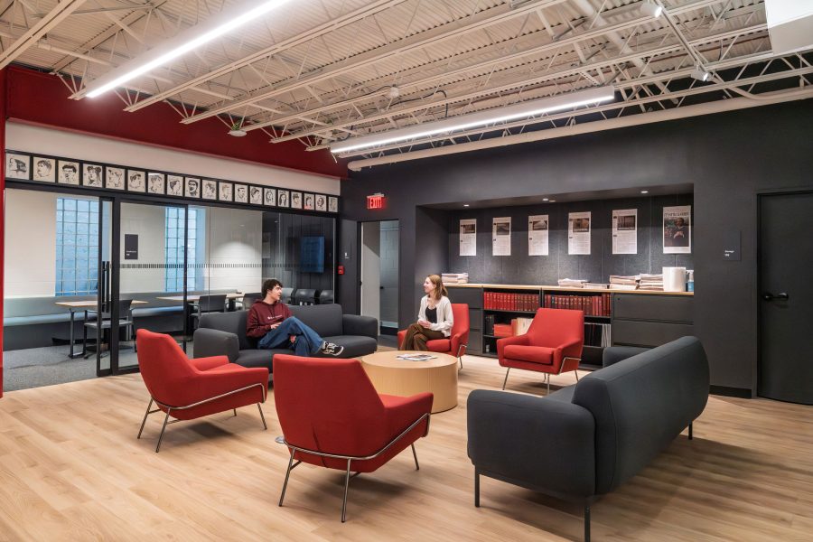 harvard crimson renovation interior