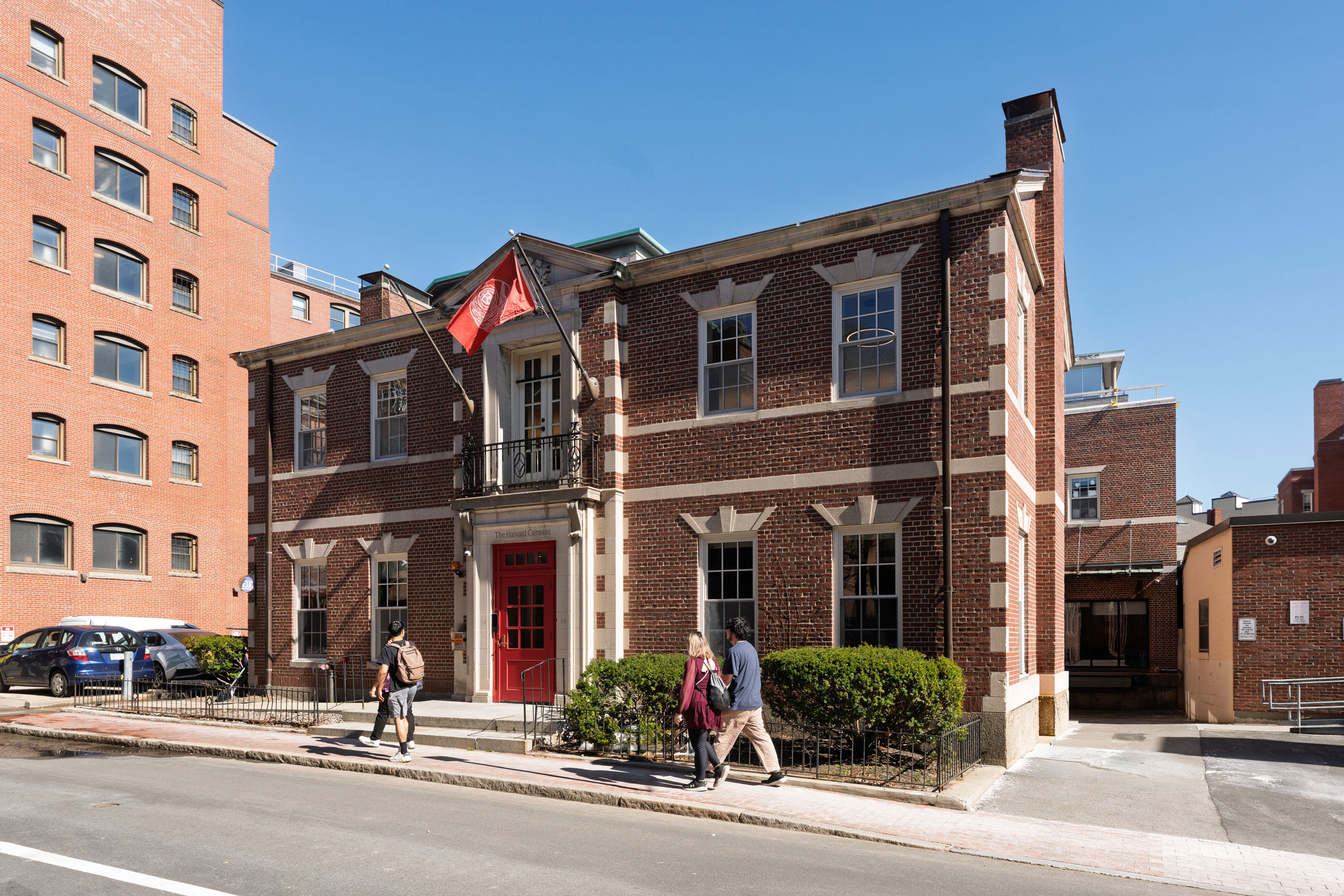 harvard crimson renovation exterior